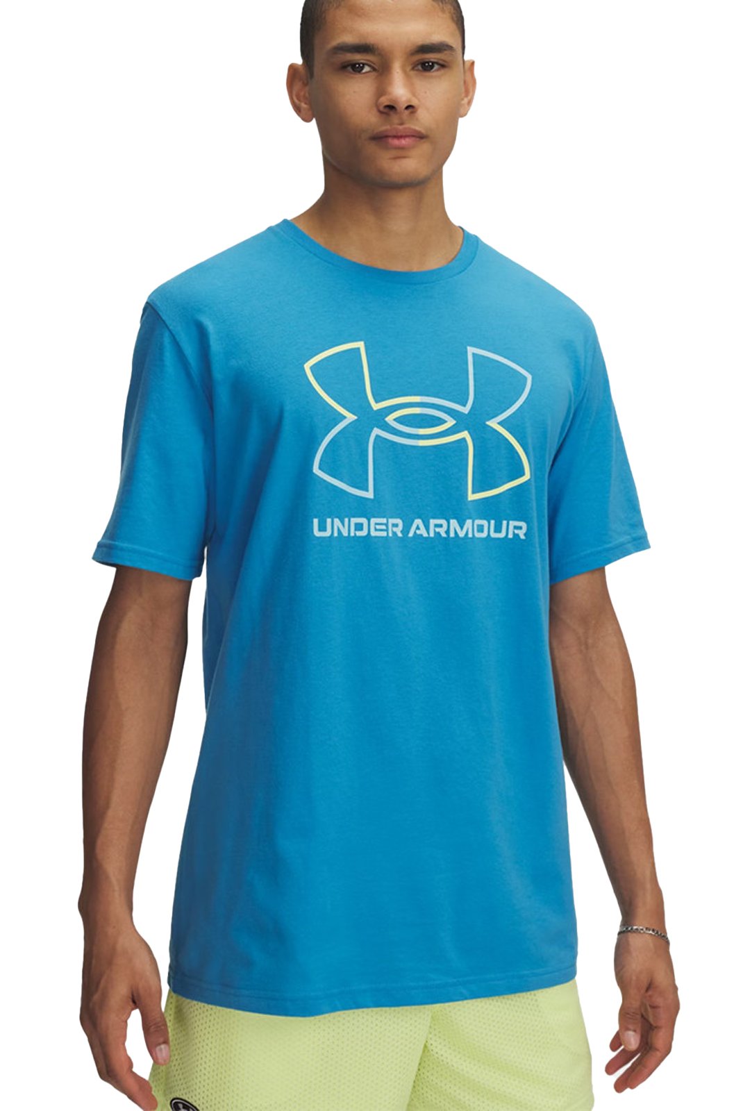 T-S manches courtes  Under armour 1382915 452 Ether Blue/YELLOW/STREAM