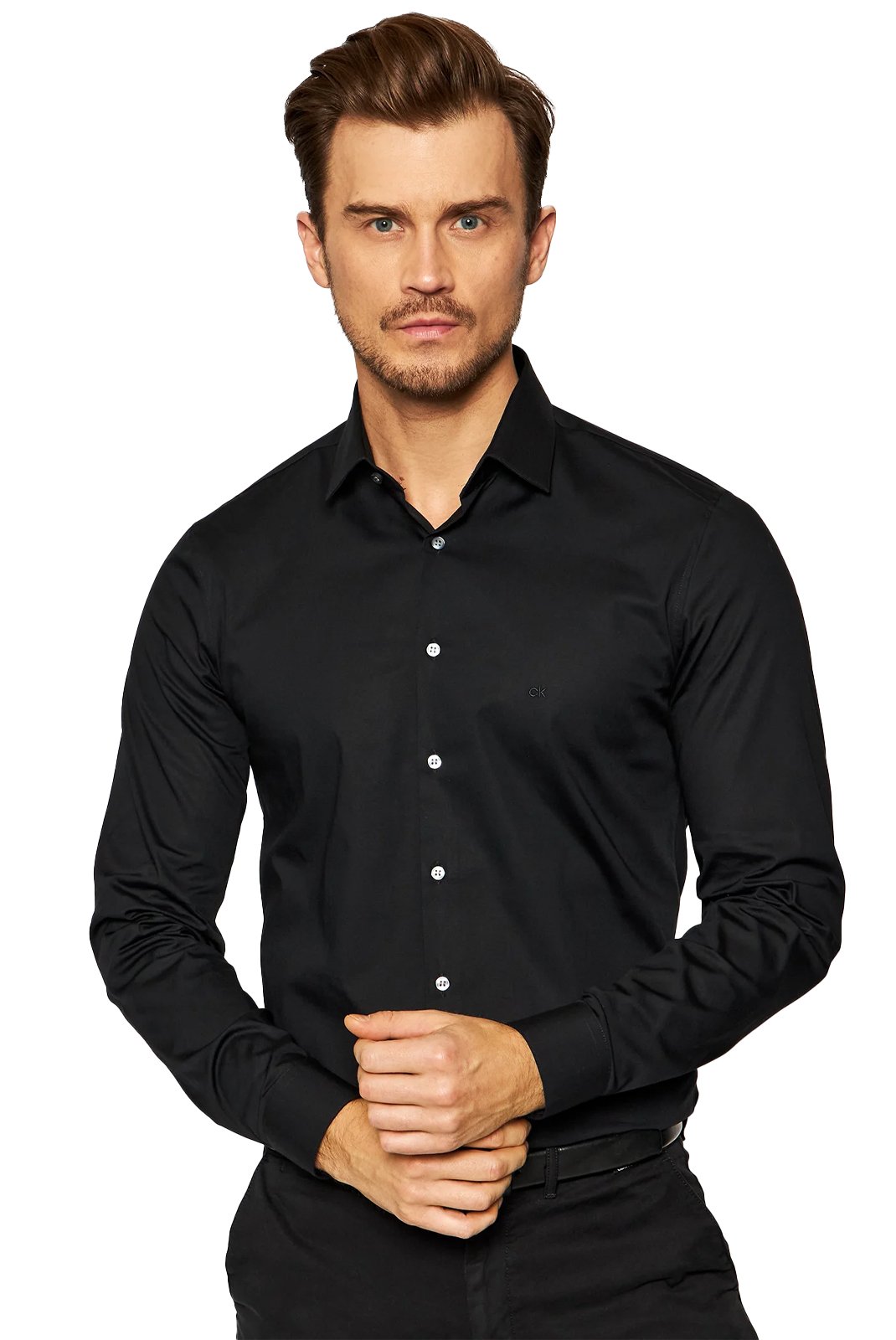 Chemises manches longues  Calvin klein K10K108229 0GN Ck Black