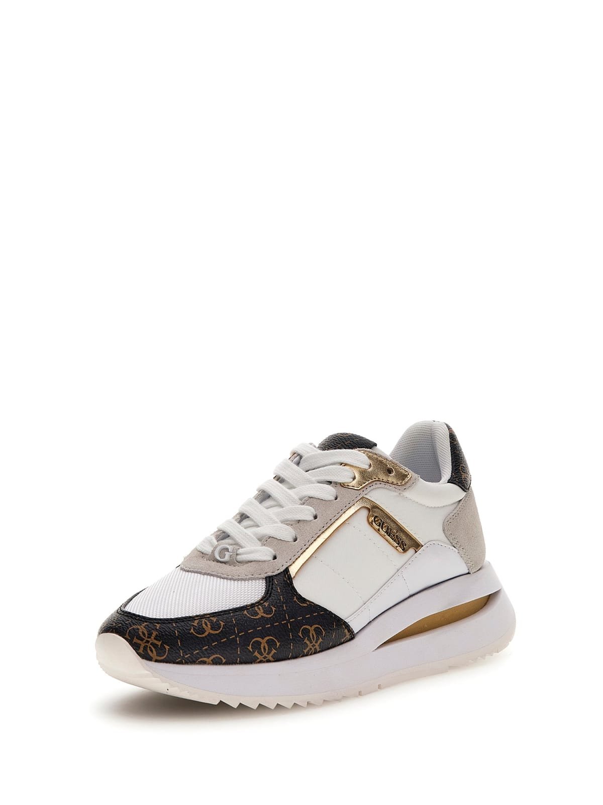 Baskets / Sneakers  Guess jeans FLPEG3 FAL12 WHITE BROWN
