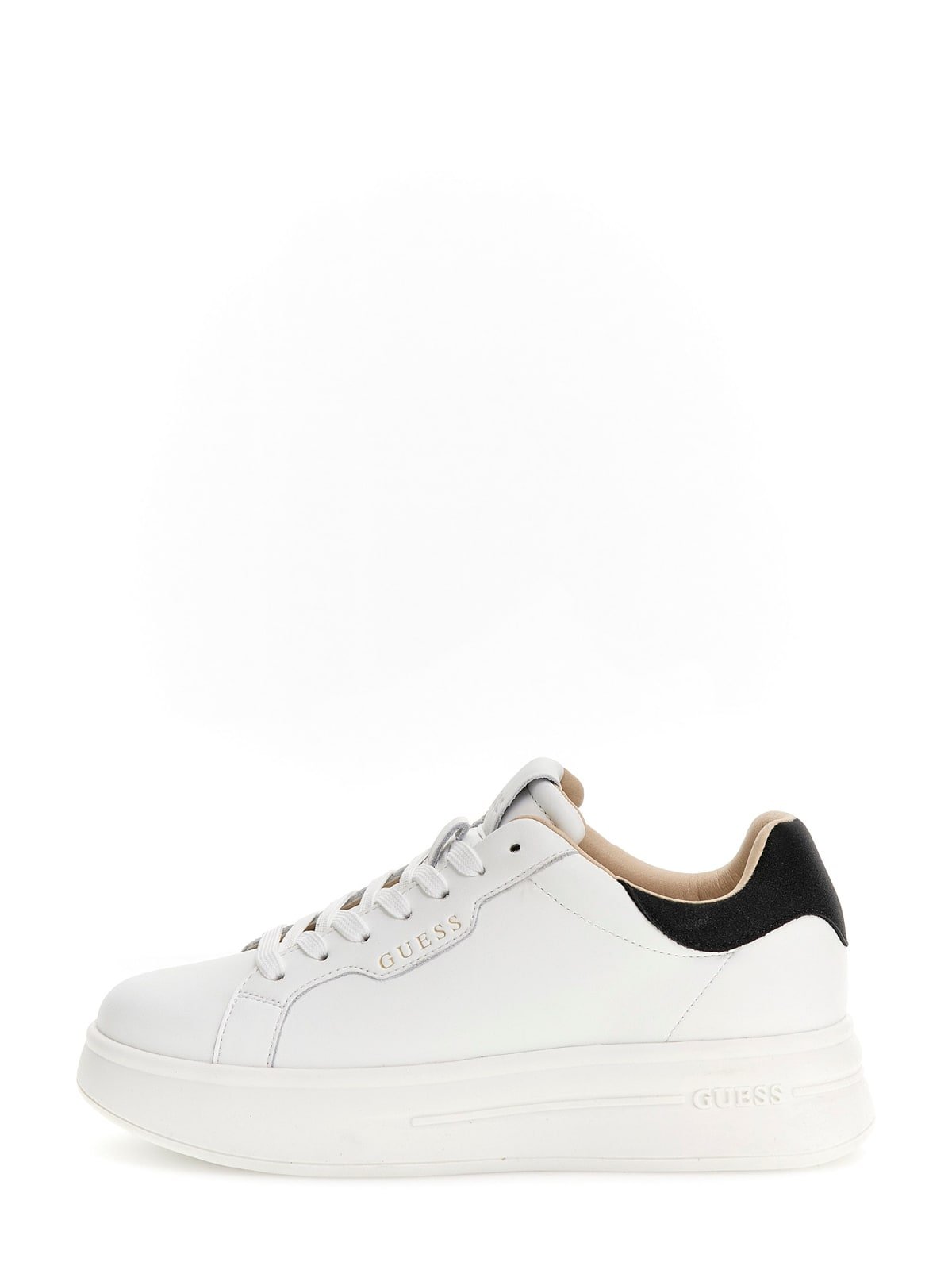 Baskets / Sneakers  Guess jeans FLPWIN LEA12 WHITE BLACK