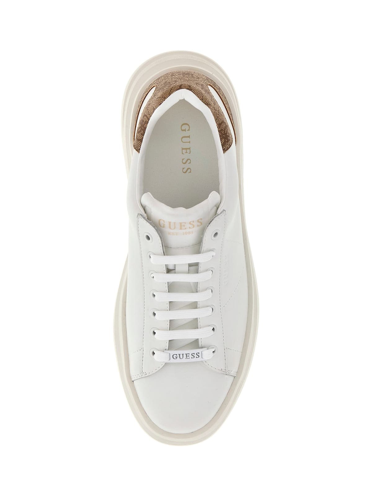 Sneakers / Sport  Guess jeans FMPVIB LEA12 WBEIB WHITE BEIGE BROWN