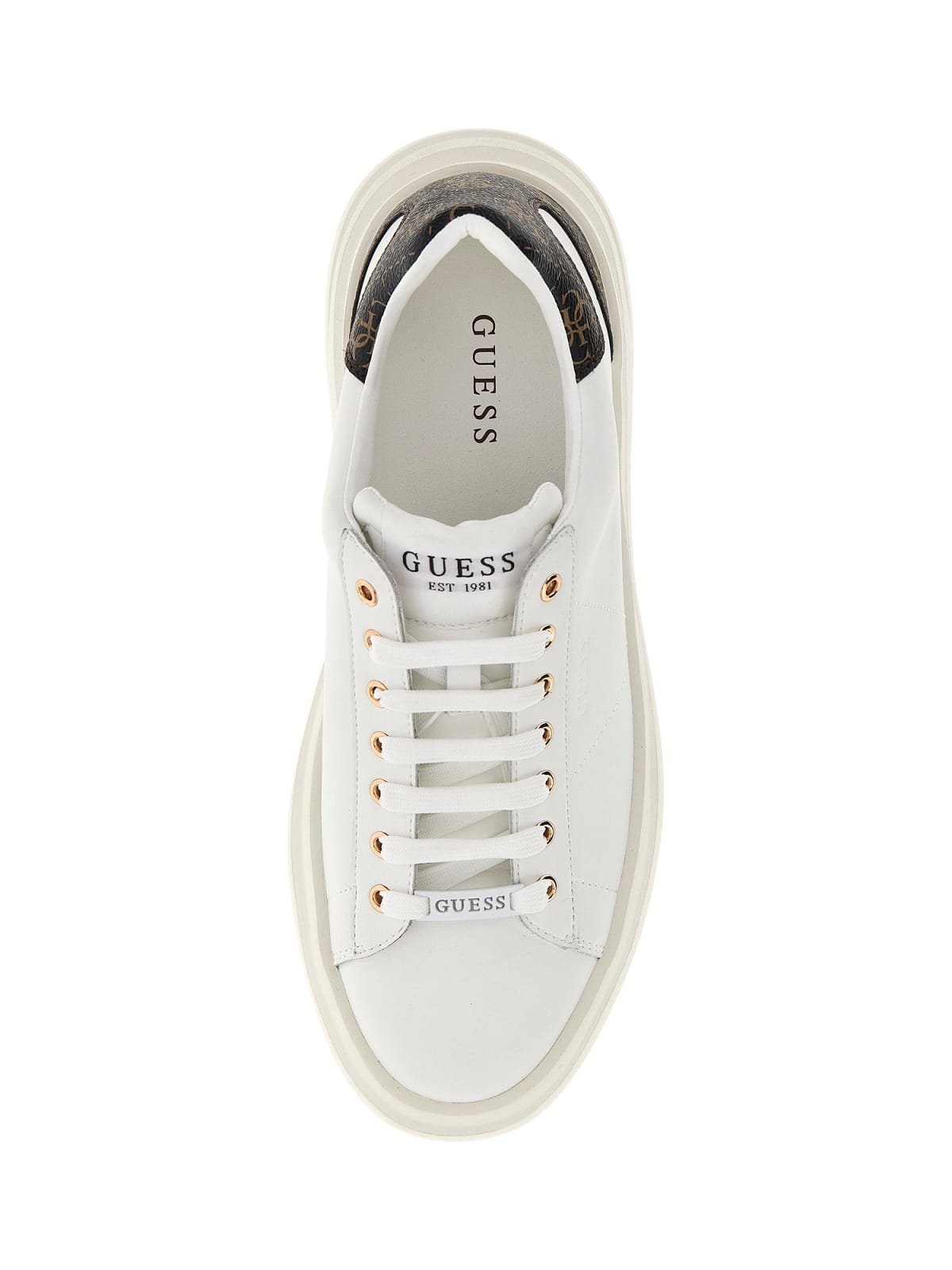 Sneakers / Sport  Guess jeans FMPVIB LEA12 WBROC WHITE BROWN OCRA
