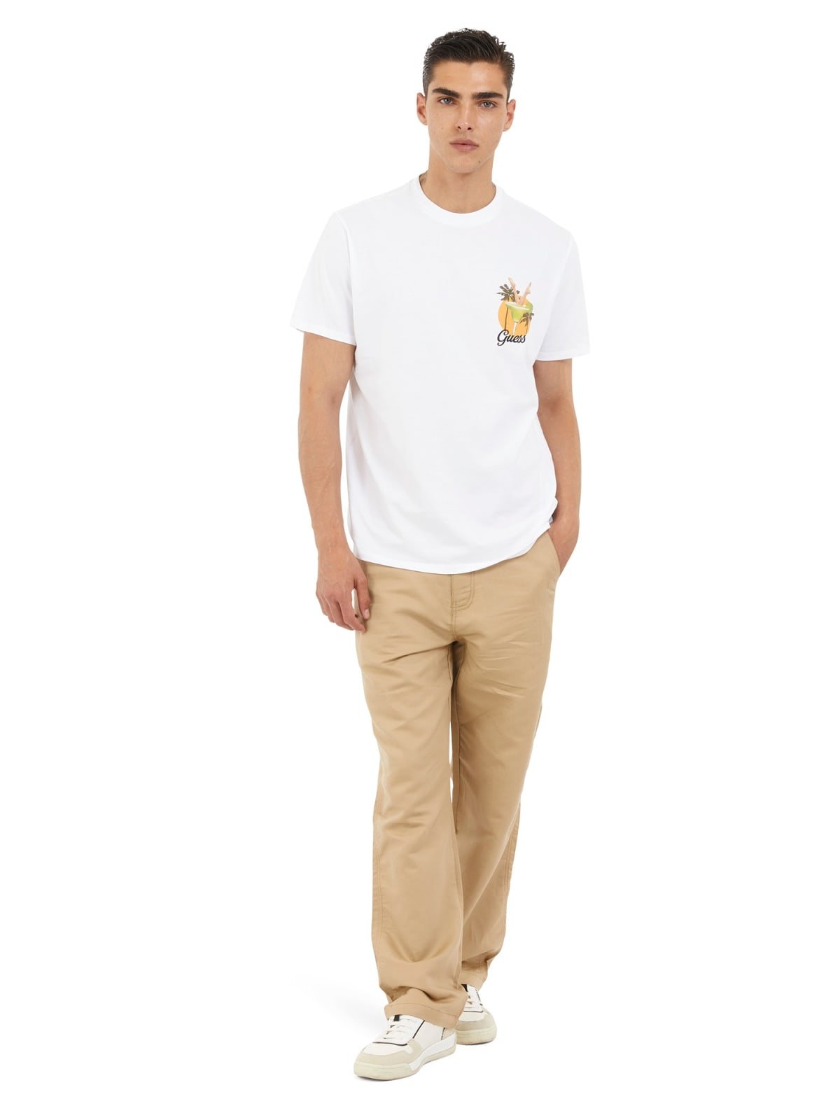T-S manches courtes  Guess jeans M5GI58 KBW41 G011 Pure White
