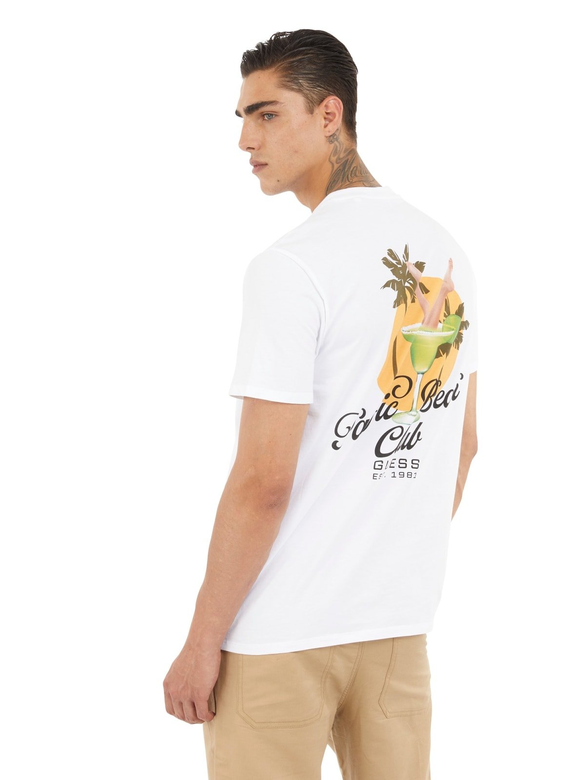 T-S manches courtes  Guess jeans M5GI58 KBW41 G011 Pure White