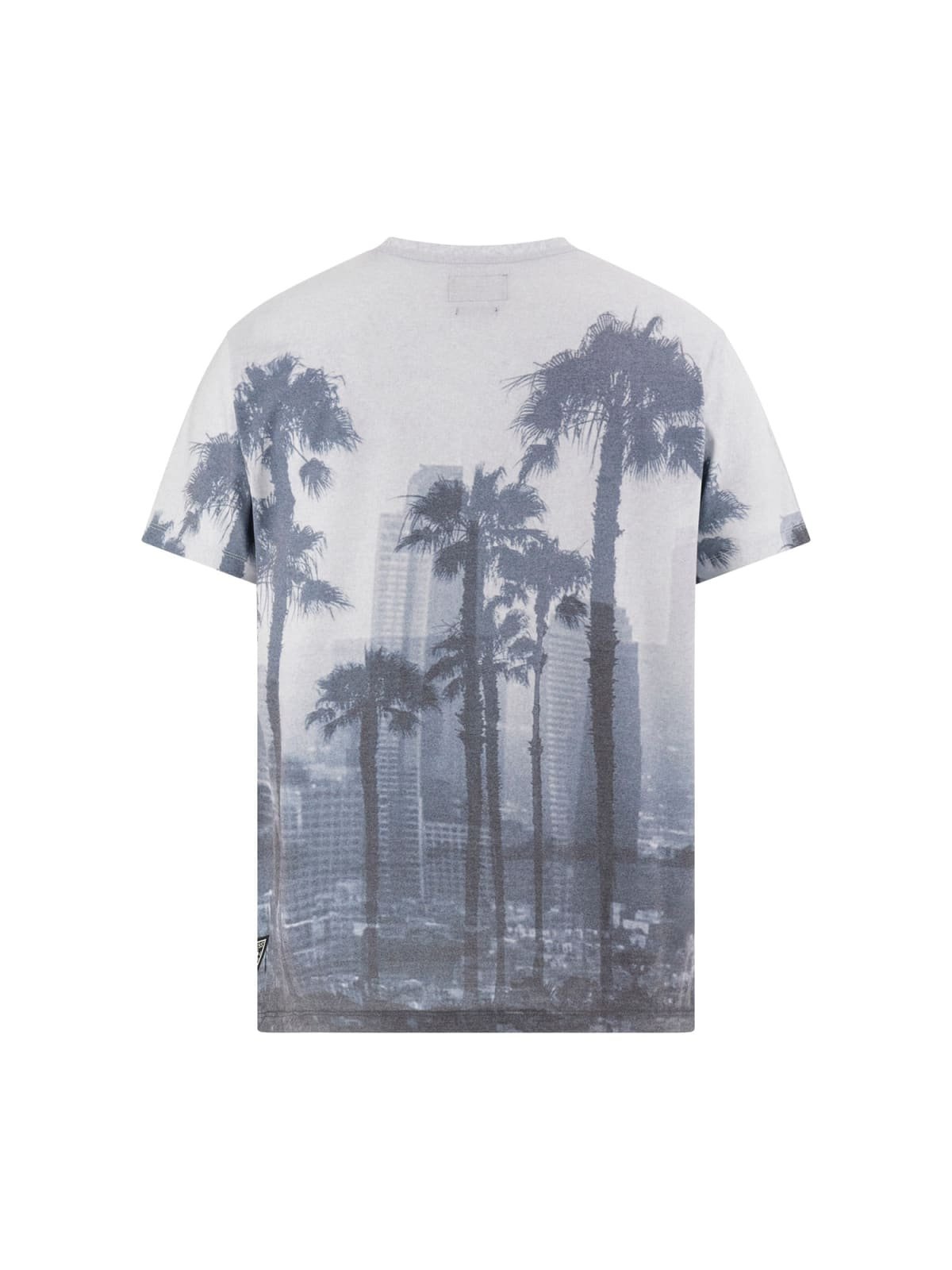 T-S manches courtes  Guess jeans M5RI04 KCLY0 P9ZS PALM GREY PRINT