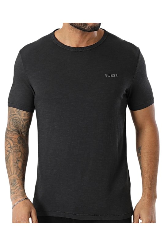T-S manches courtes  Guess jeans M5RI06 K6XN4 JBLK Jet Black A996