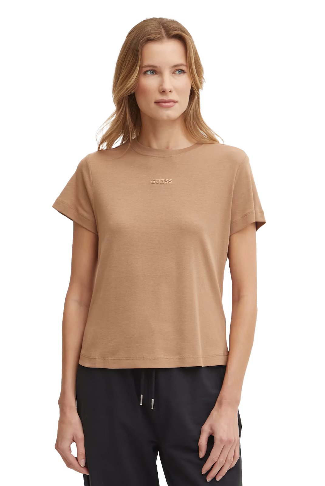 Tee shirt  Guess jeans V5RI14 KCOI1 G1K6 MACCHIATO