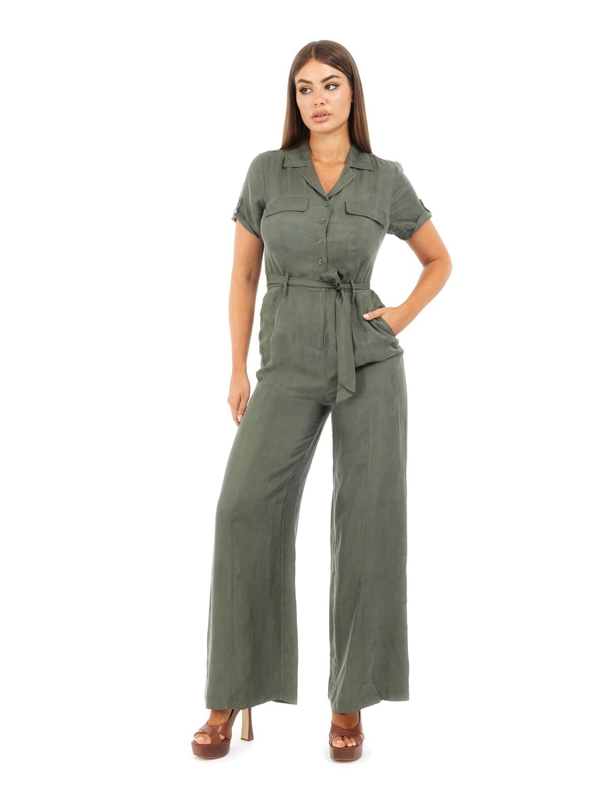 Combinaisons & Salopettes  Guess jeans W5GD97 WH6E0 A838 GREEN PLANT