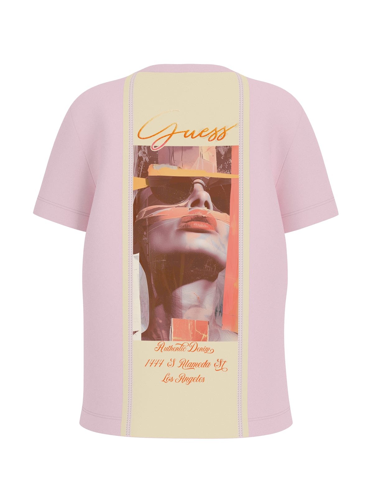 Tee shirt  Guess jeans W5GI09 K5JK1 A60W LOW KEY PINK