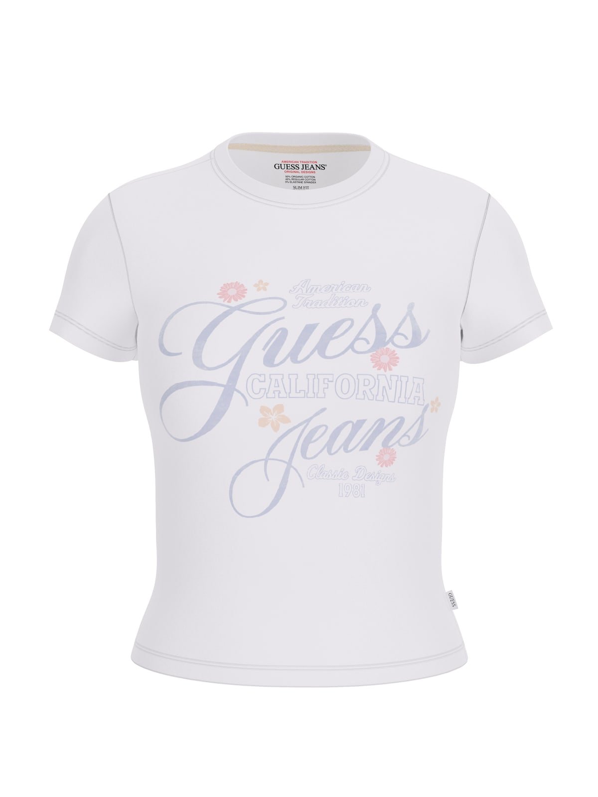 Tee shirt  Guess jeans W5GI24 J1314 G011 Pure White