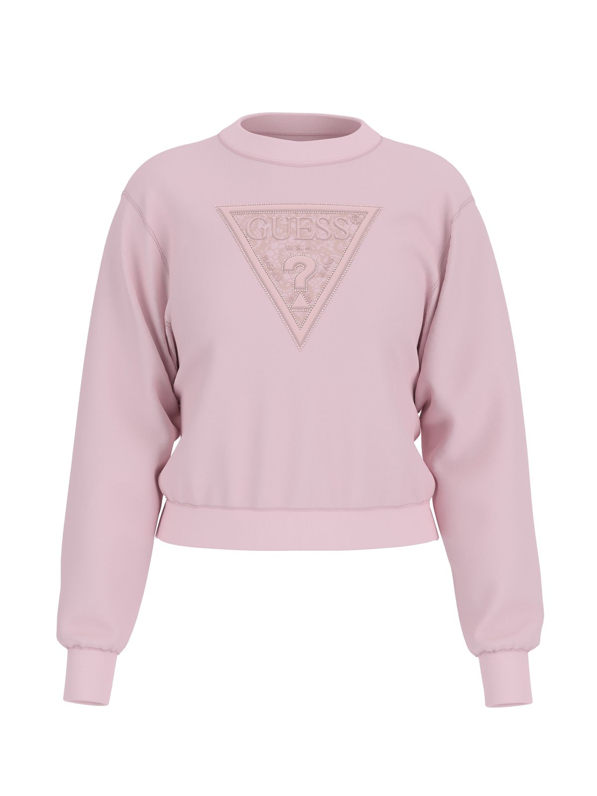 Sweat / sweat zippé  Guess jeans W5GQ12 KBKM0 A60W LOW KEY PINK