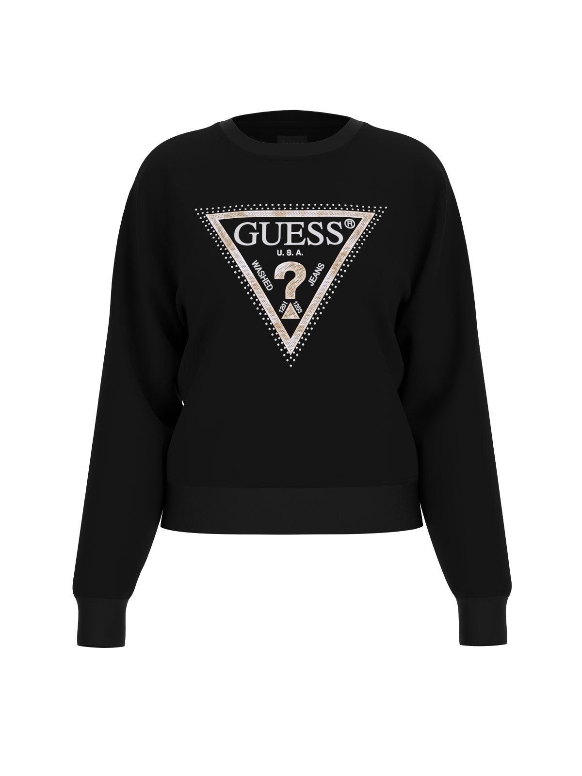 Sweat / sweat zippé  Guess jeans W5RQ09 K8802 JBLK Jet Black A996