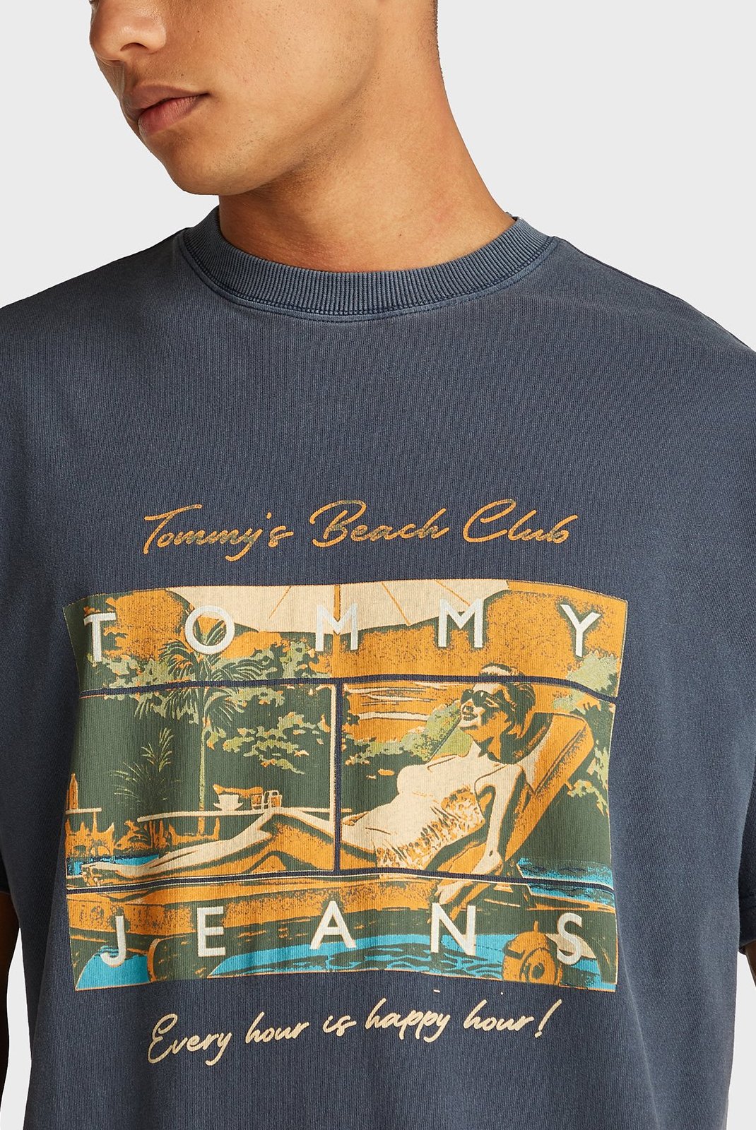 T-S manches courtes  Tommy Jeans DM0DM21387 C1G Dark Night Navy
