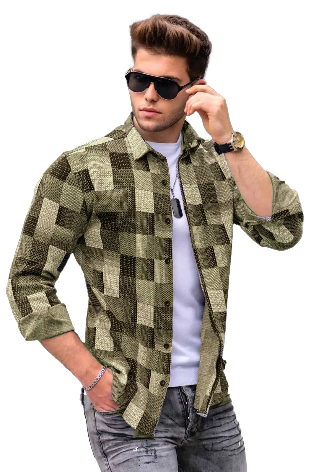 Chemises manches longues  MADMEXT MM67_CAMEL CAMEL