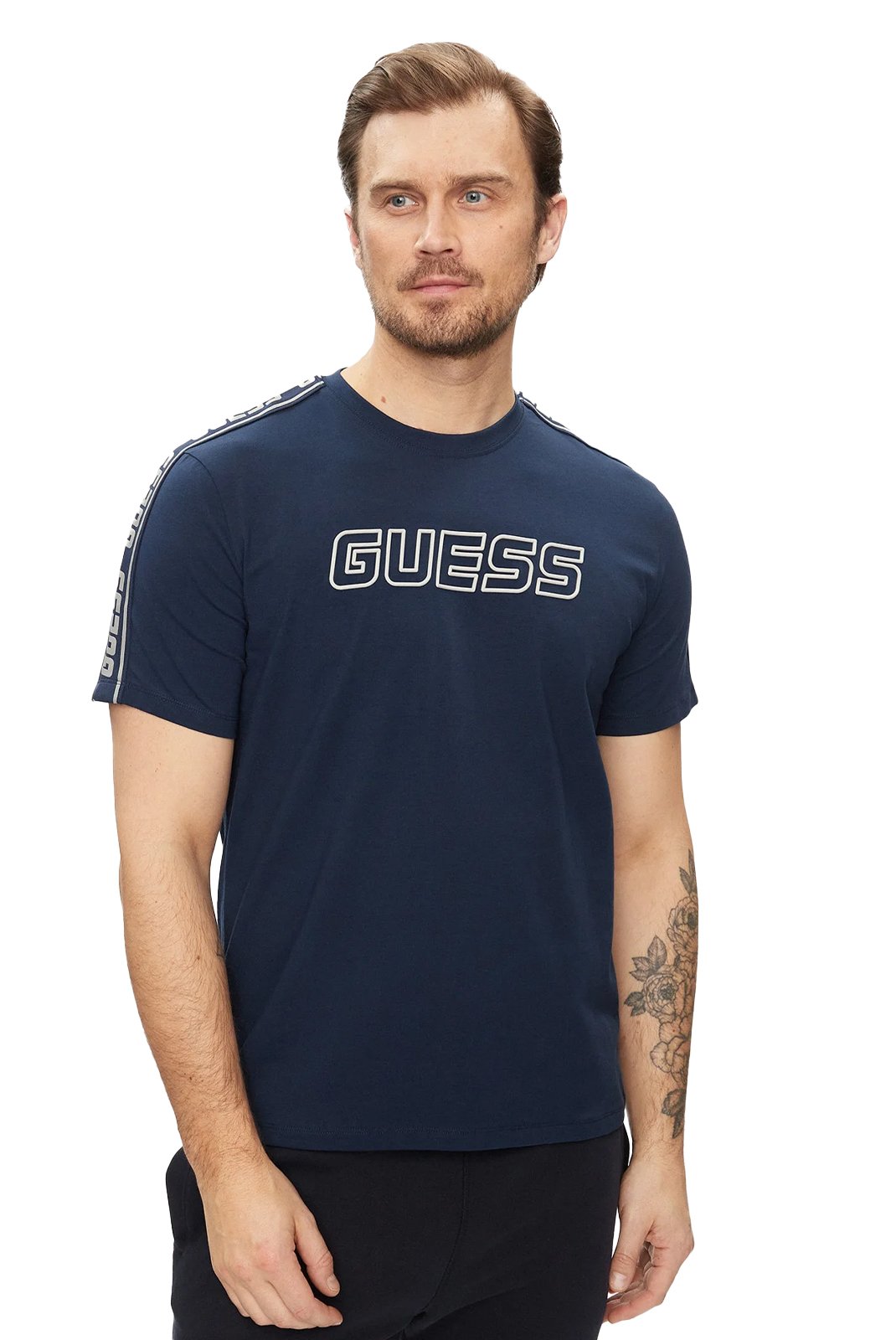T-S manches courtes  Guess jeans Z4GI18 J1314 G7R1 SILK BLUE