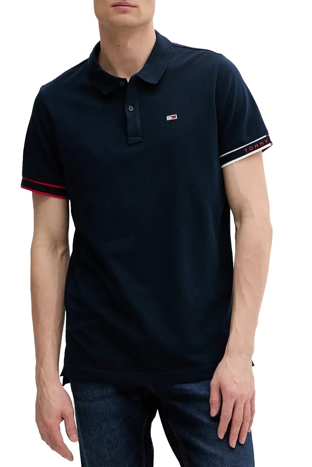 Polos manches courtes  Tommy Jeans DM0DM21306 C1G Dark Night Navy