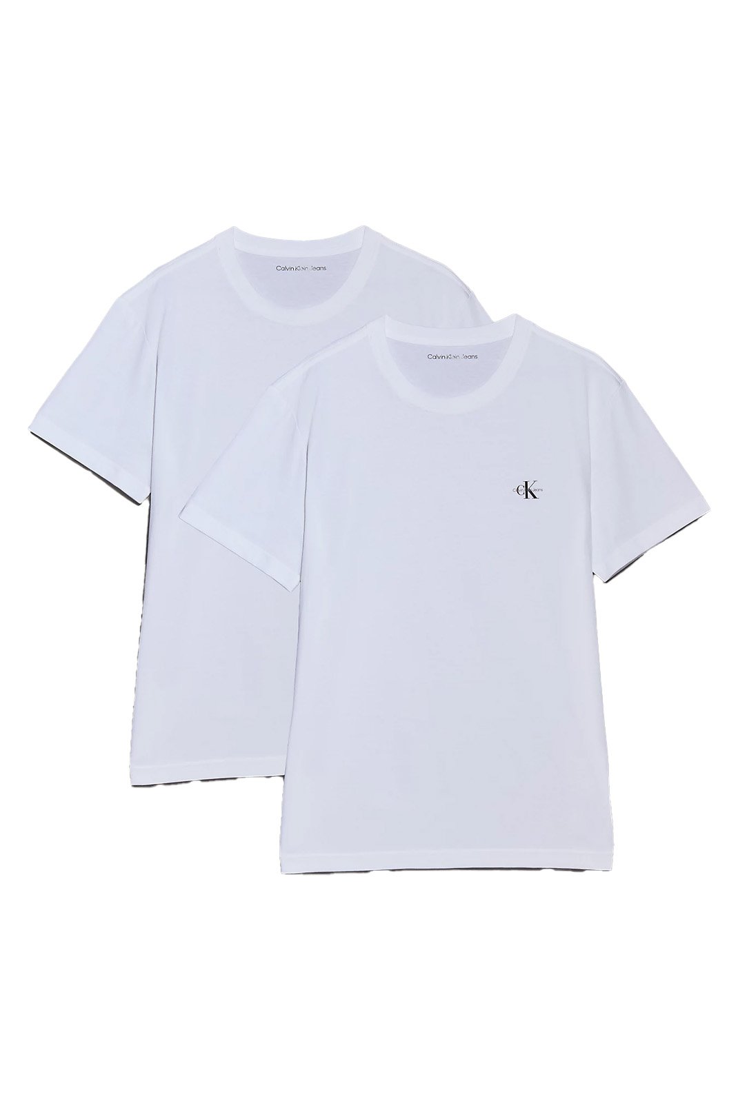 T-S manches courtes  Calvin klein J30J320199 0K4 Bright White/Bright White
