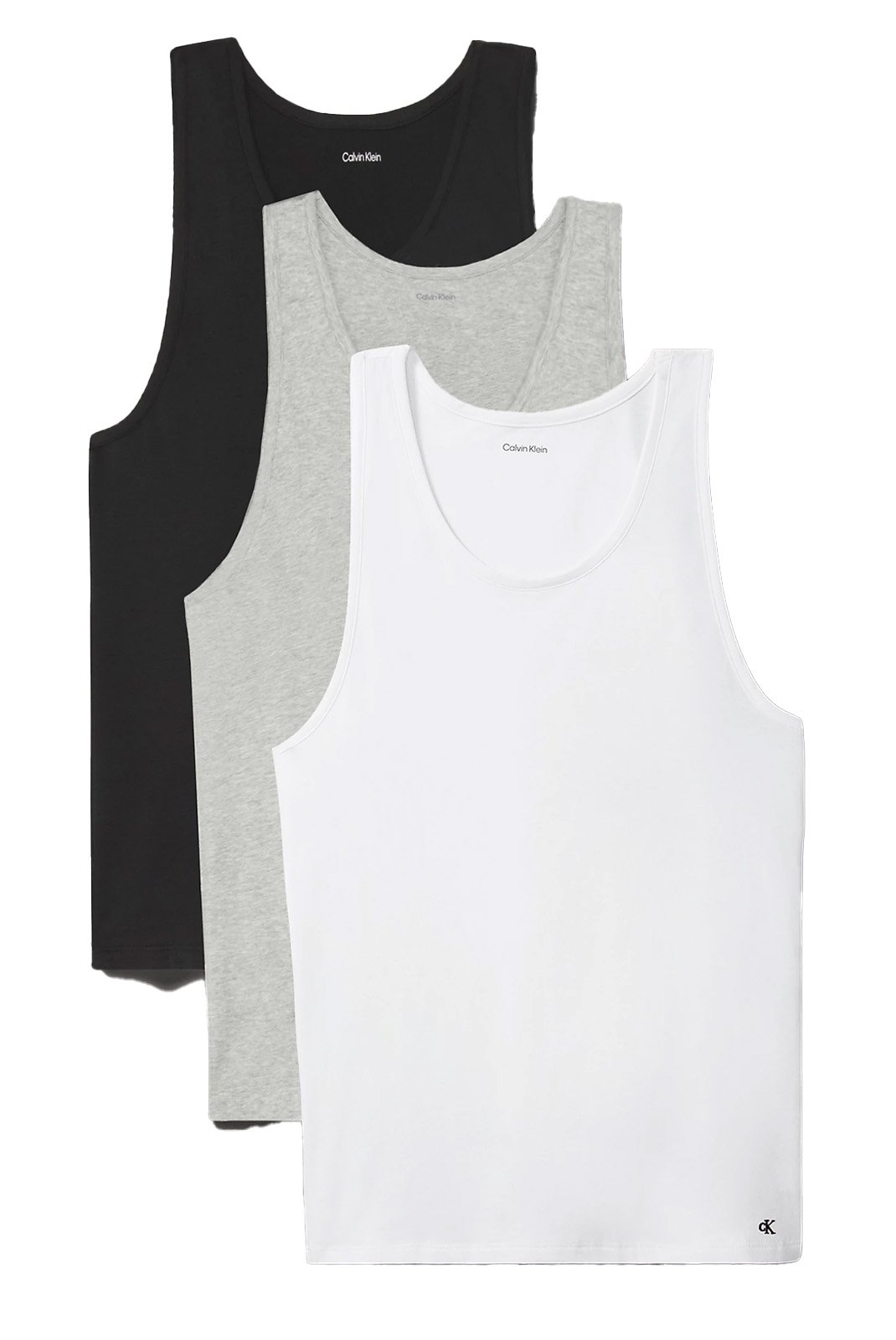 Débardeurs  Calvin klein LV00NB4184 MP1 BLACK, WHITE, GREY HEATHER