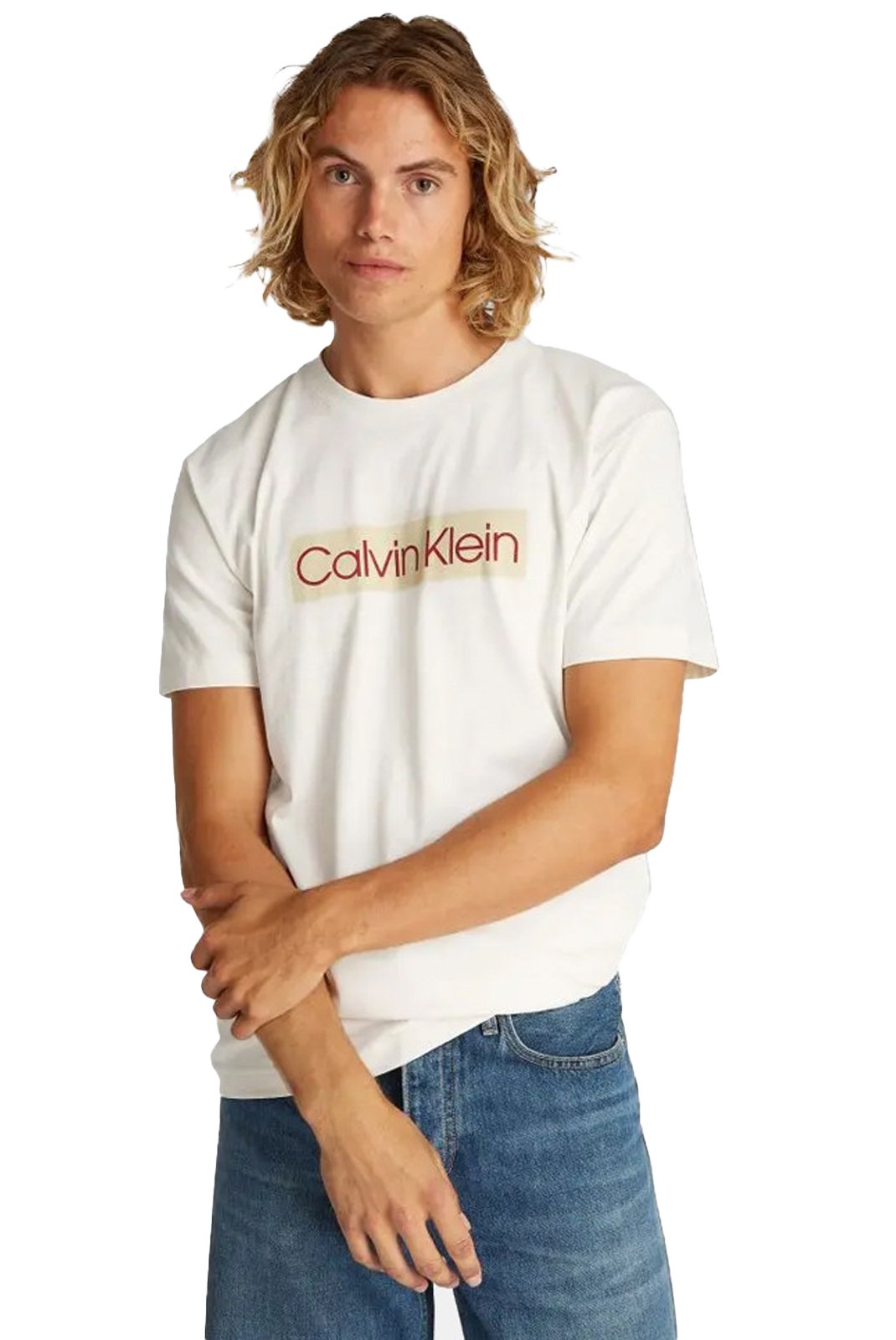 T-S manches courtes  Calvin klein J30J327472 YAS Tofu