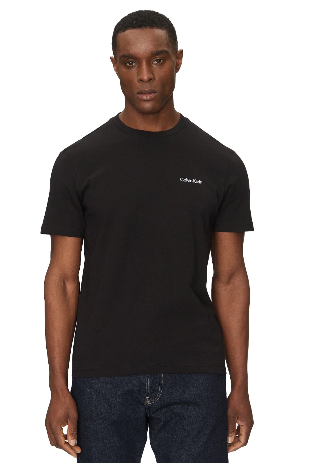 T-S manches courtes  Calvin klein K10K114152 BEH Ck Black