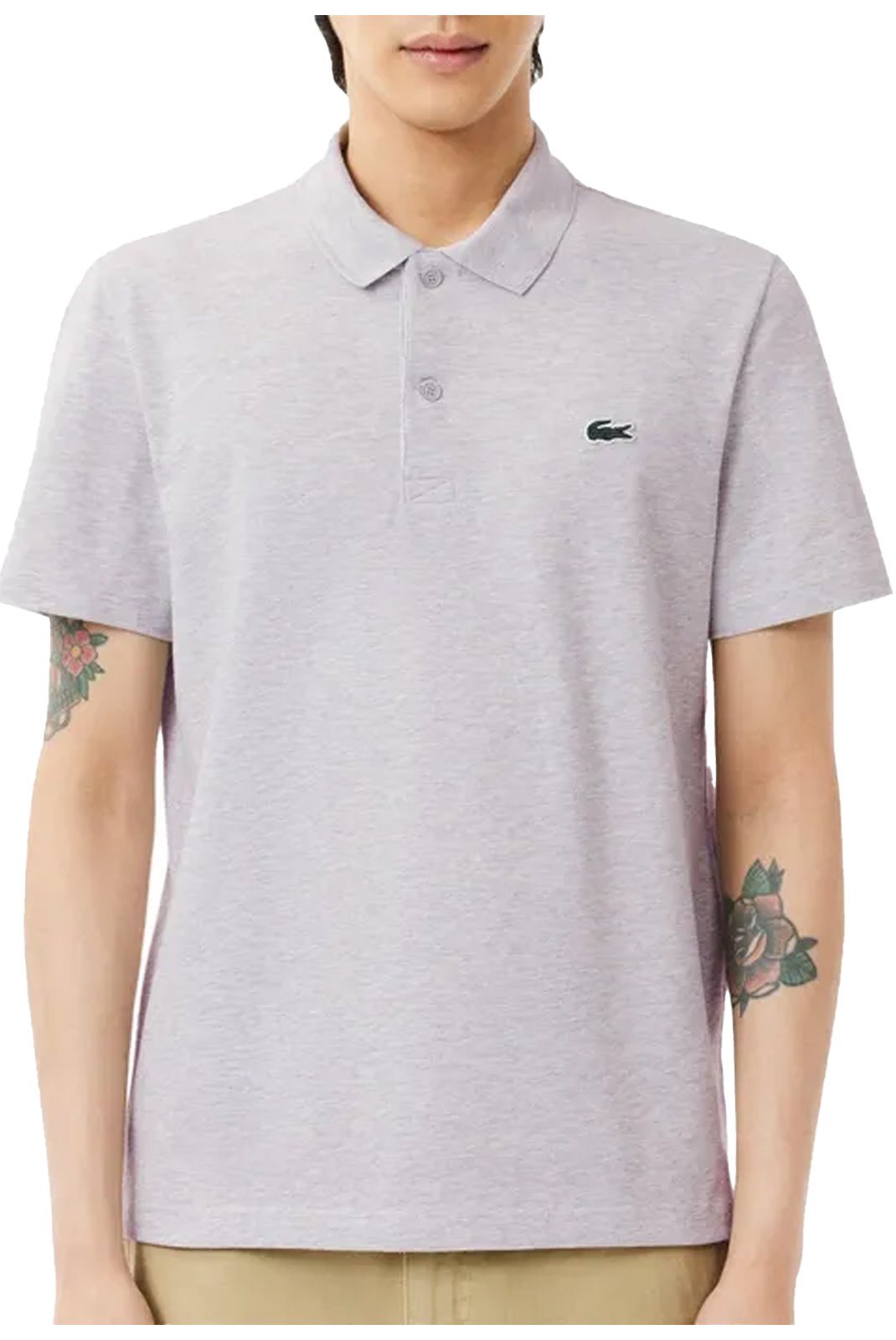 Polos manches courtes  Lacoste DH5522 CCA SILVER CHINE