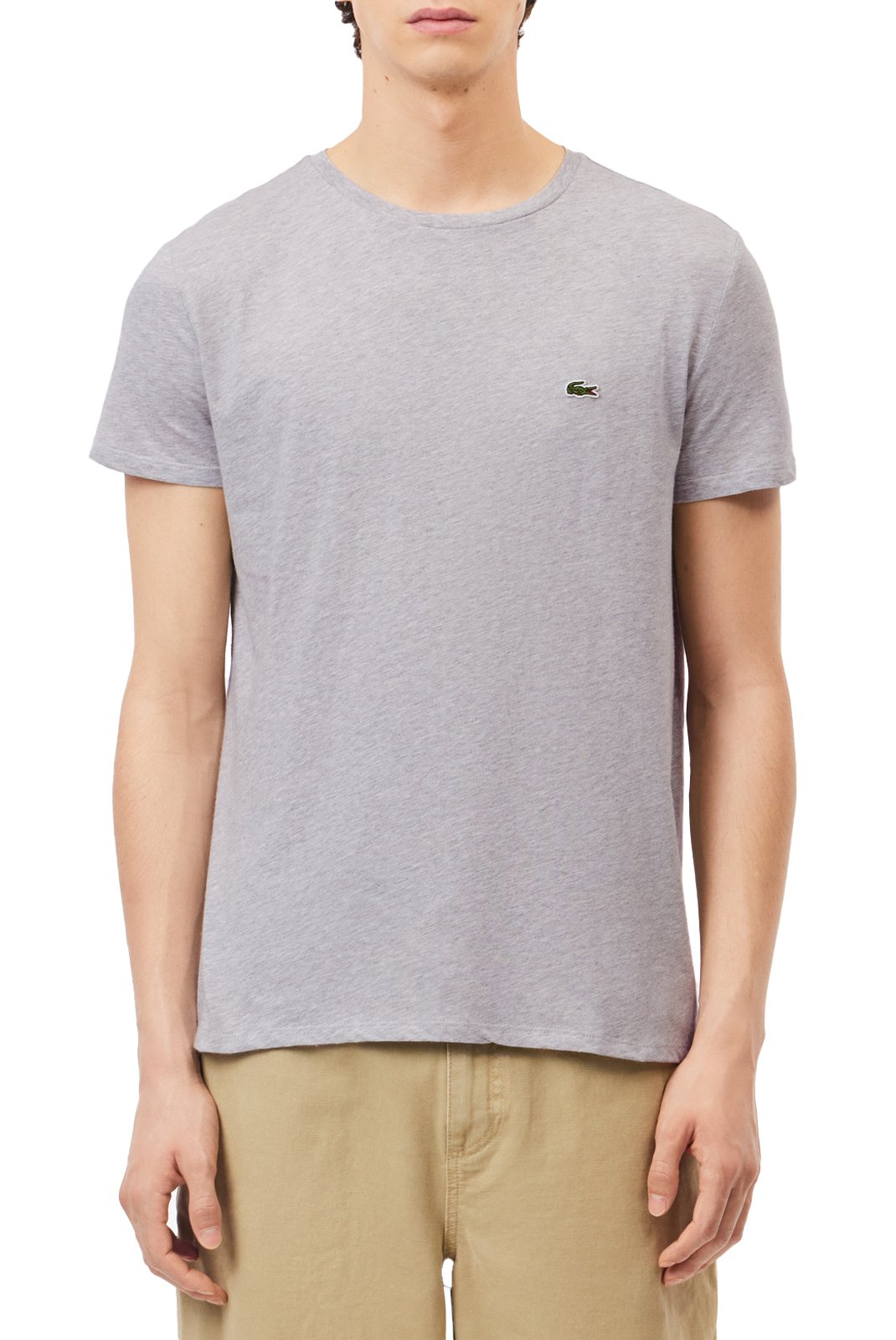 T-S manches courtes  Lacoste TH6709 CCA SILVER CHINE