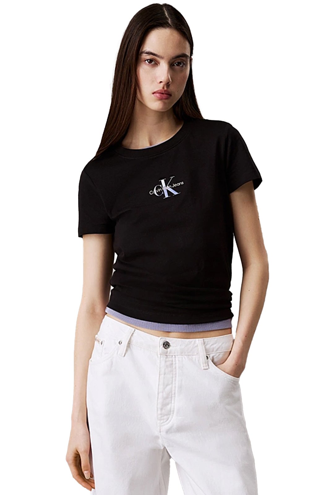 Tee shirt  Calvin klein J20J225252 BEH Ck Black
