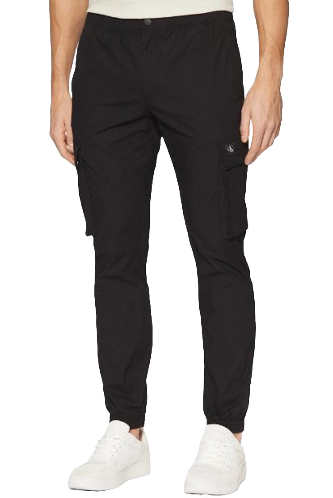 Pantalons chino/citadin  Calvin klein J30J327614 BEH Ck Black