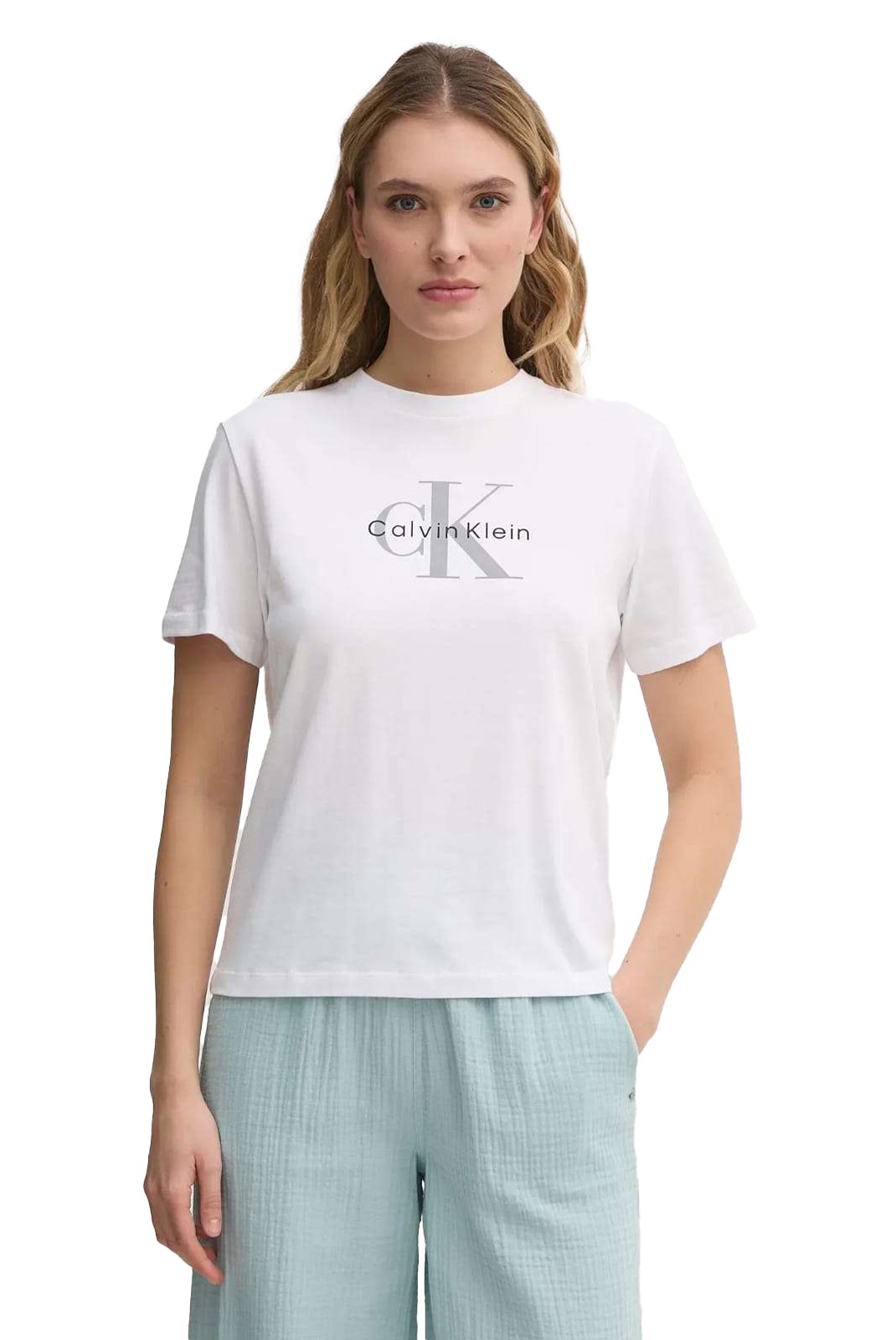 Tee shirt  Calvin klein LV047B864G YAA Brilliant White