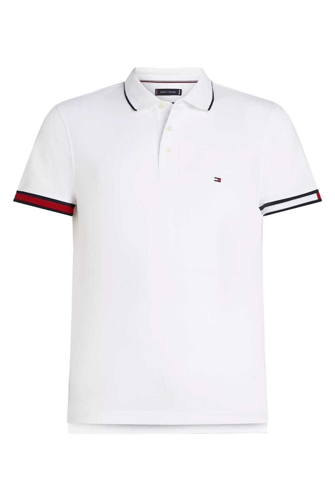 Polos manches courtes  Tommy Hilfiger MW0MW38458 YBR White