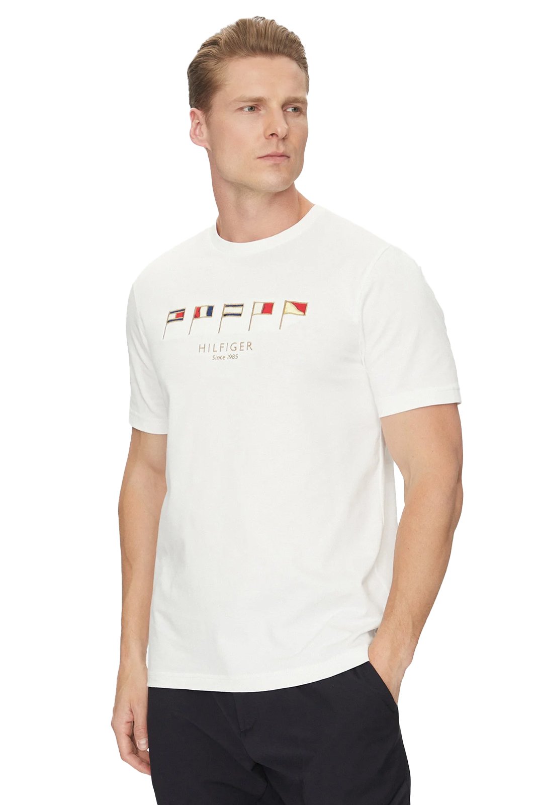 T-S manches courtes  Tommy Hilfiger MW0MW38616 YBR White