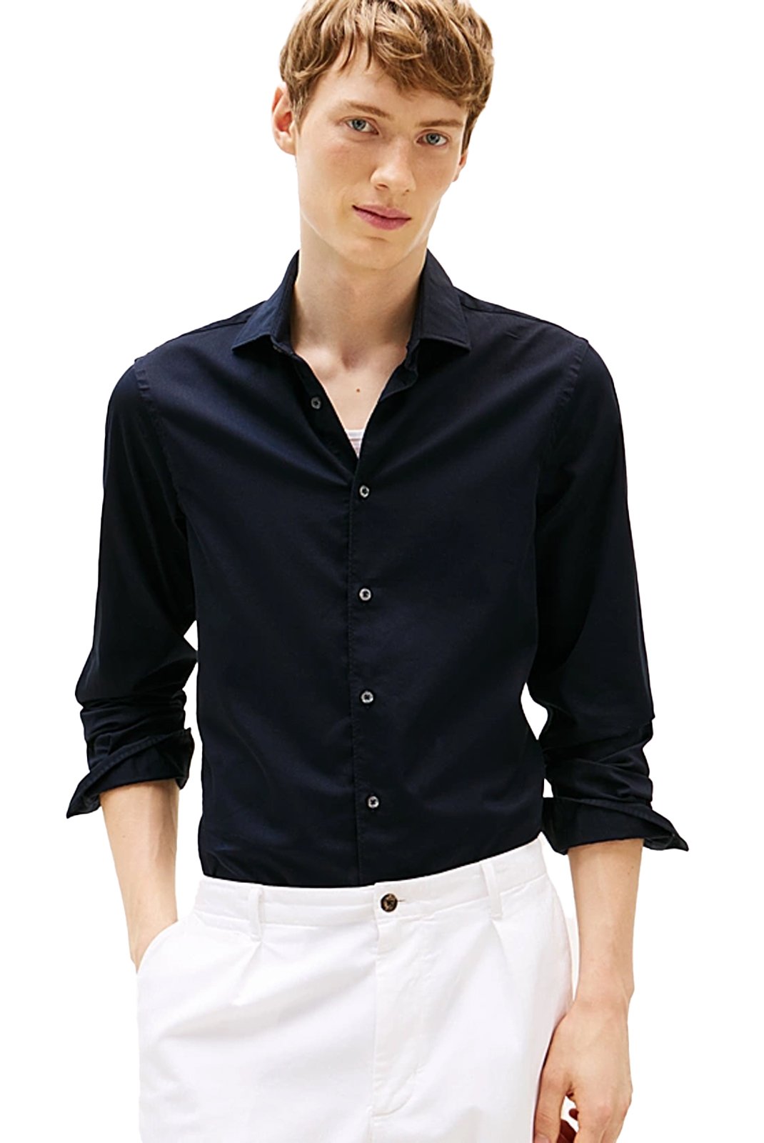 Chemises manches longues  Tommy Hilfiger MW0MW36933 DW5 Desert Sky