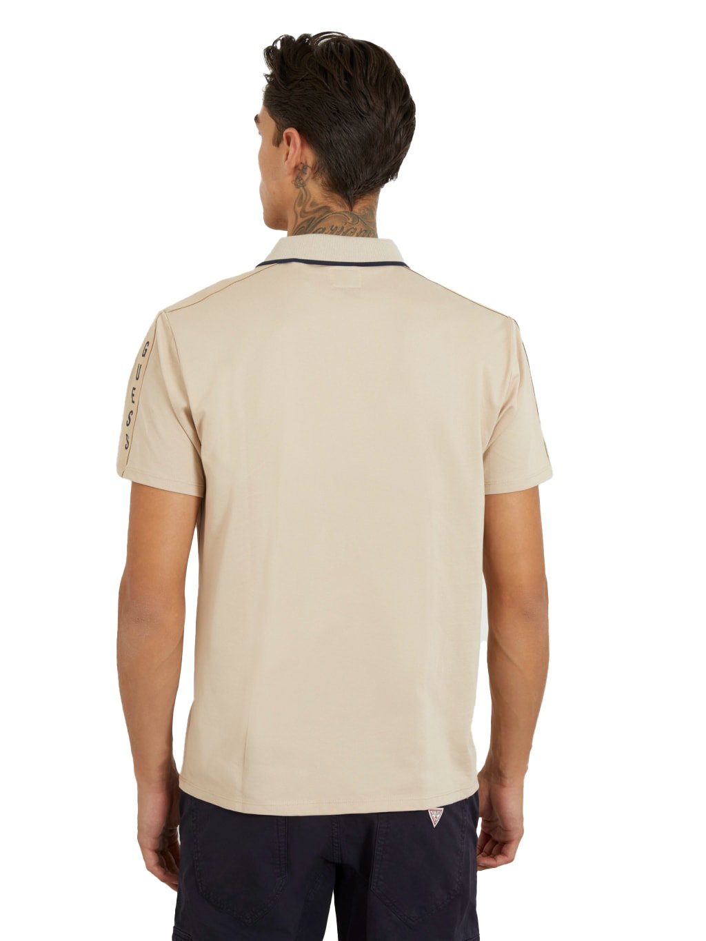 Polos manches courtes  Guess jeans M2YP25 KARS0 G1DR NEUTRAL SAND
