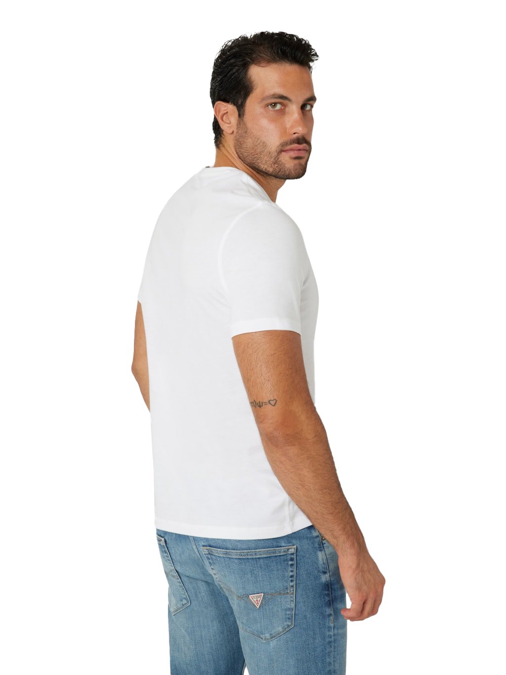 T-S manches courtes  Guess jeans M4BI45 I3Z14 G011 Pure White