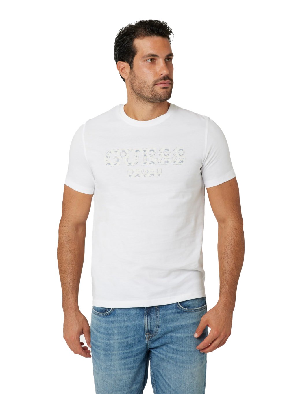 T-S manches courtes  Guess jeans M4BI45 I3Z14 G011 Pure White