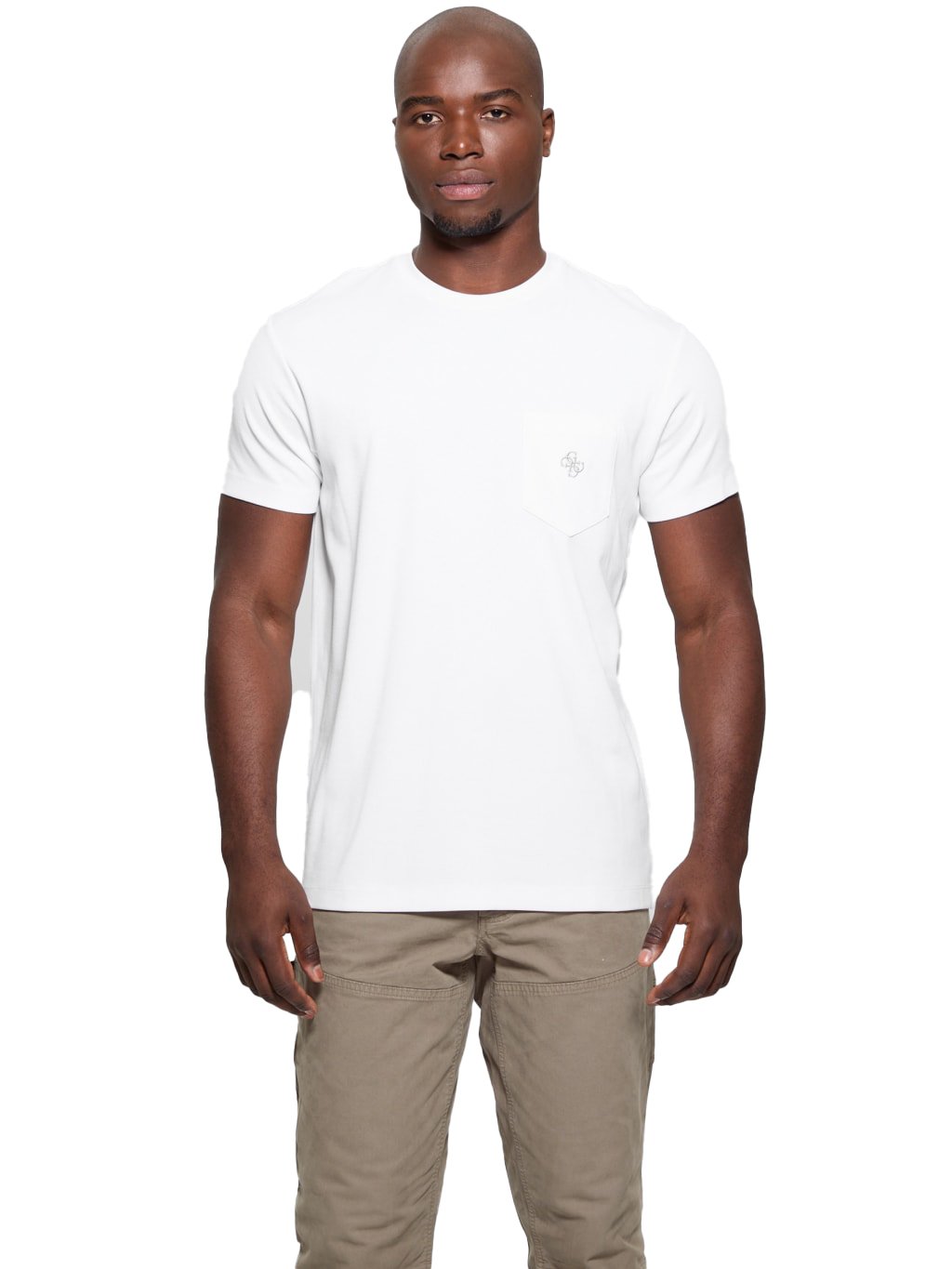 T-S manches courtes  Guess jeans M4BP12 KBYD2 G011 Pure White