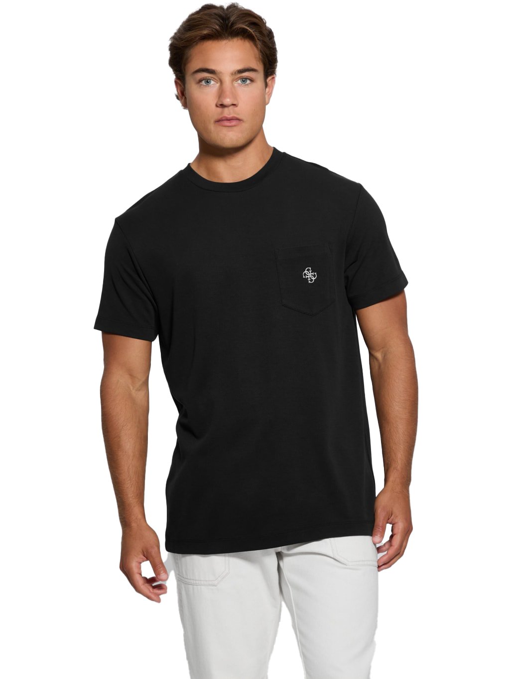 T-S manches courtes  Guess jeans M4BP12 KBYD2 JBLK Jet Black A996