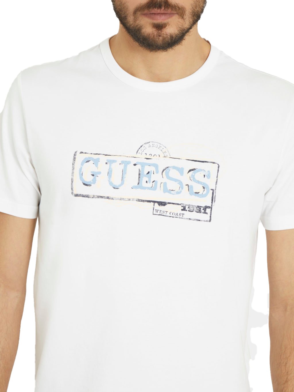 T-S manches courtes  Guess jeans M4GI26 J1314 G011 Pure White