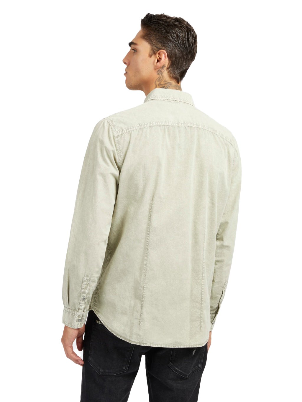 Chemises manches longues  Guess jeans M4RH05 WFXO1 G8DK HAZEL WOOD