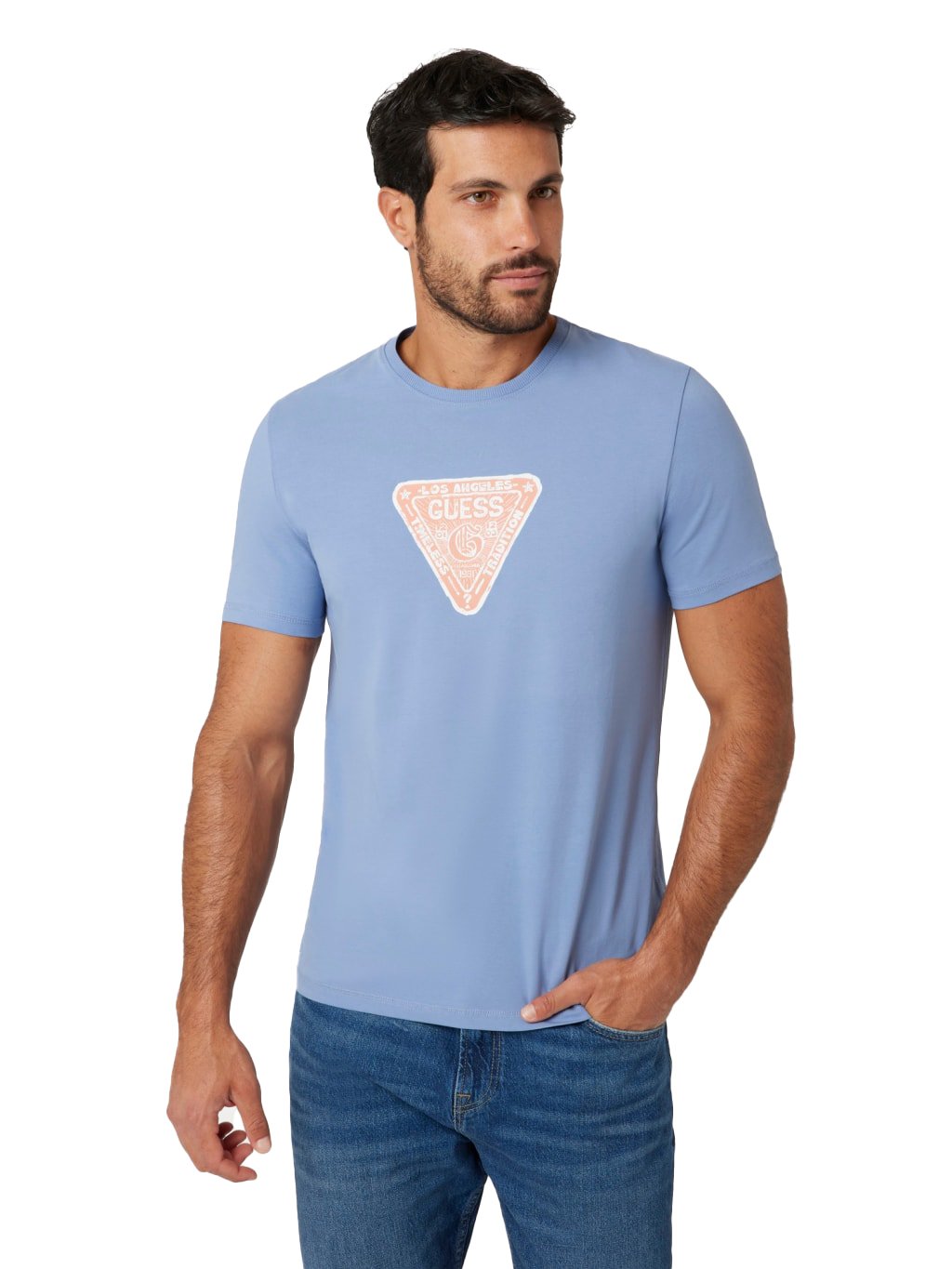 T-S manches courtes  Guess jeans M4YI35 J1314 G7CZ PARTLY CLOUDY