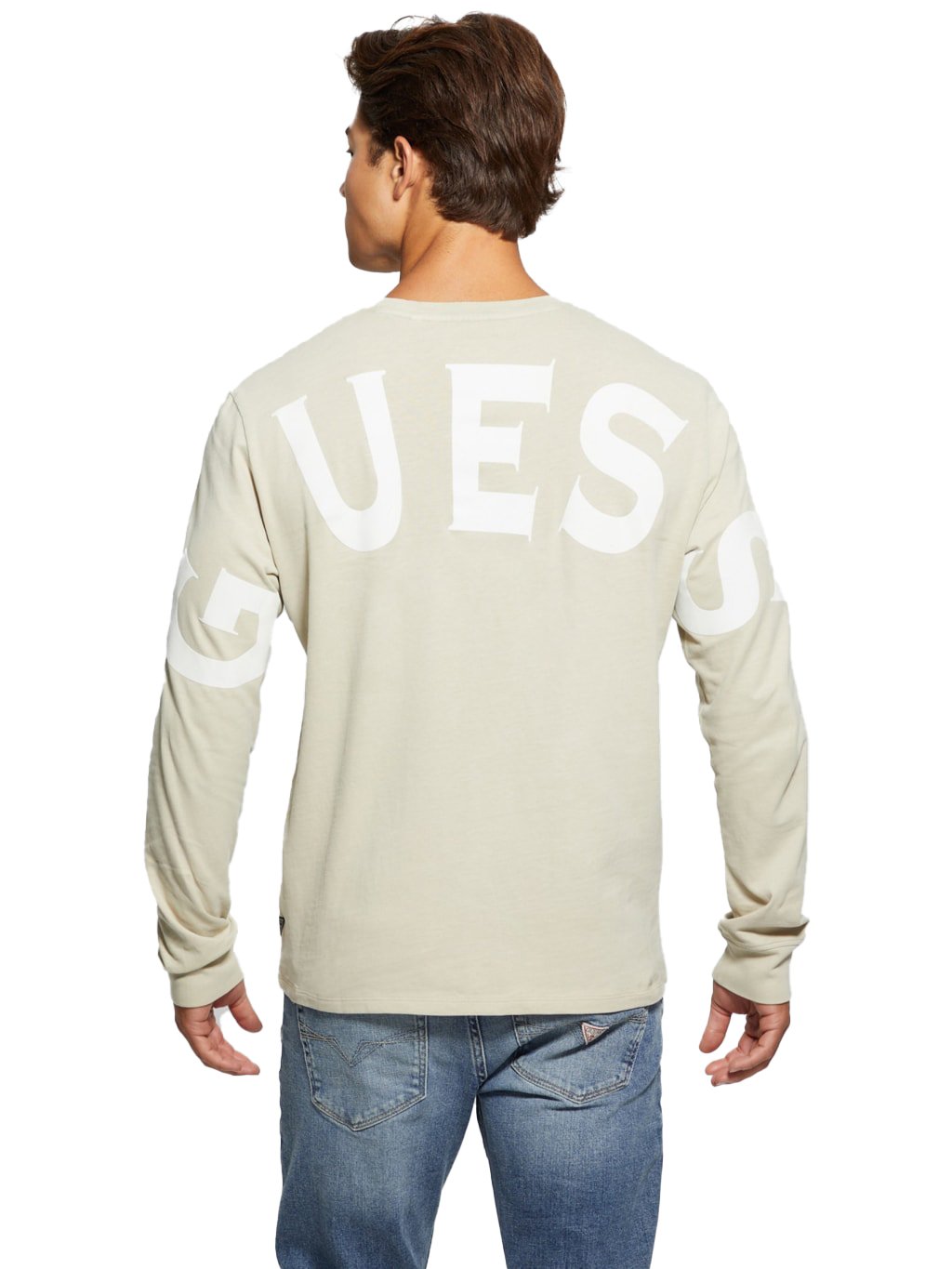 T-S manches longues  Guess jeans M4YI93 KBZV1 F8BM HAZEL WOOD MULTI