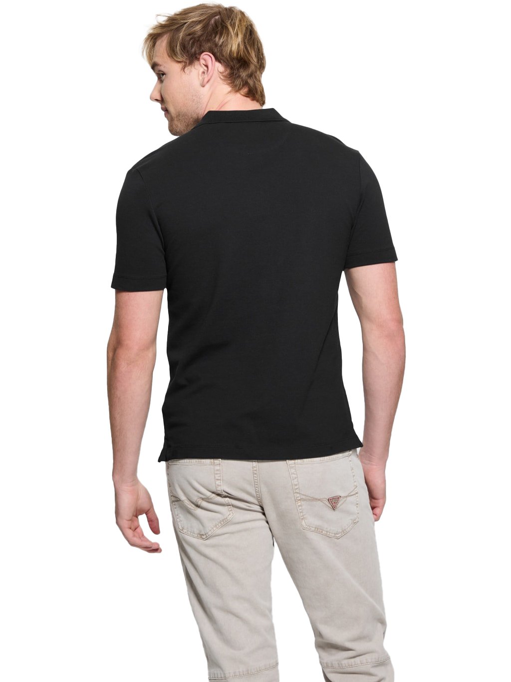 Polos manches courtes  Guess jeans M5GP60 K7O64 JBLK Jet Black A996