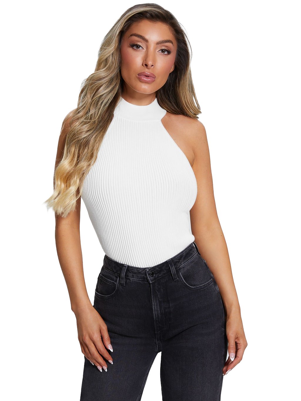 Top   Guess jeans W2BR66 Z2YK2 G1O6 DOVE WHITE