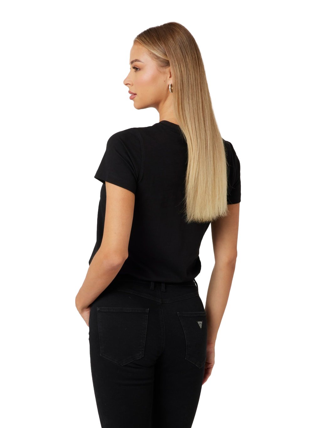 Tee shirt  Guess jeans W4BI16 I3Z14 JBLK Jet Black A996