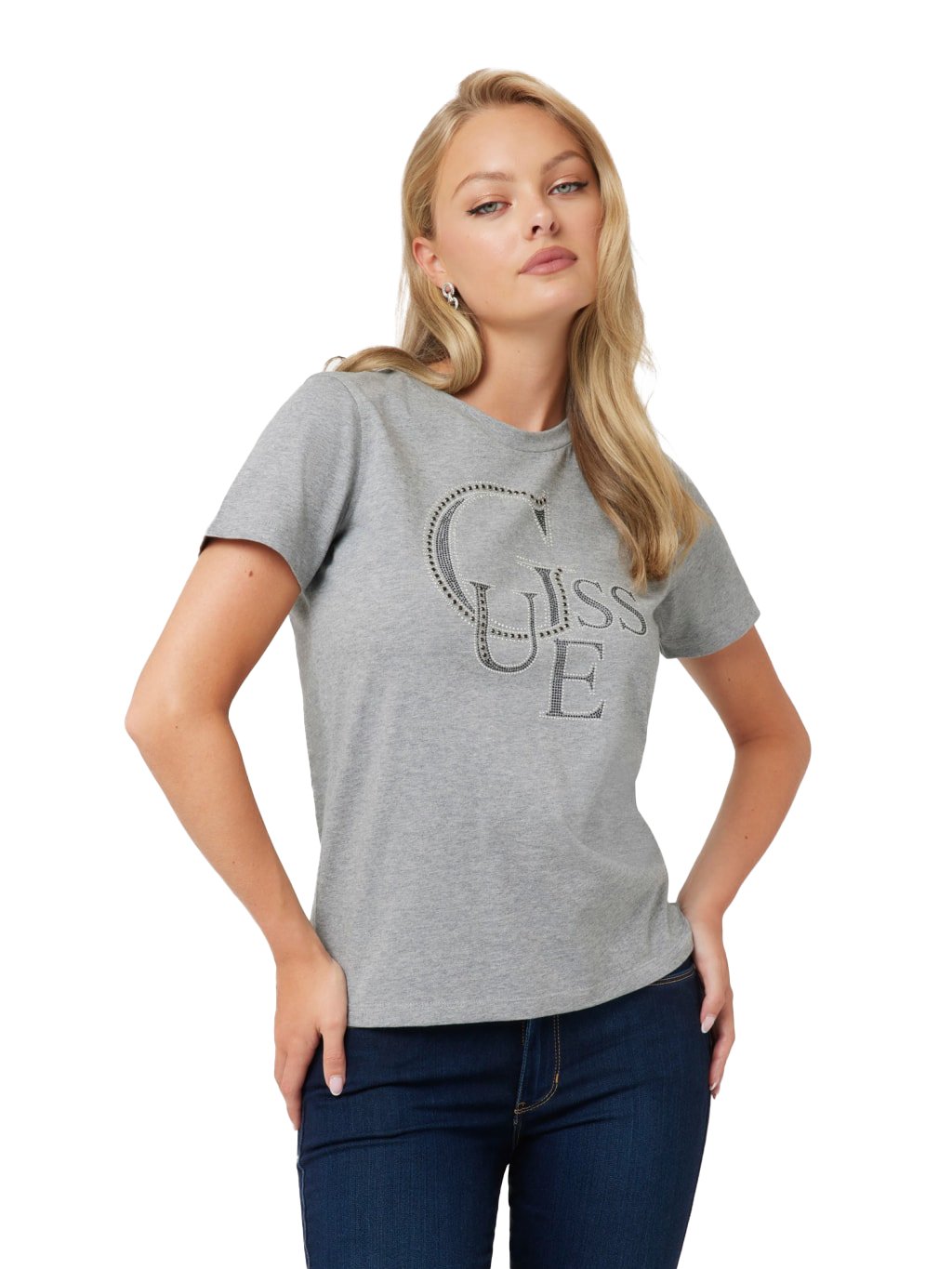 Tee shirt  Guess jeans W4BI16 I3Z14 MRH Marble Heather