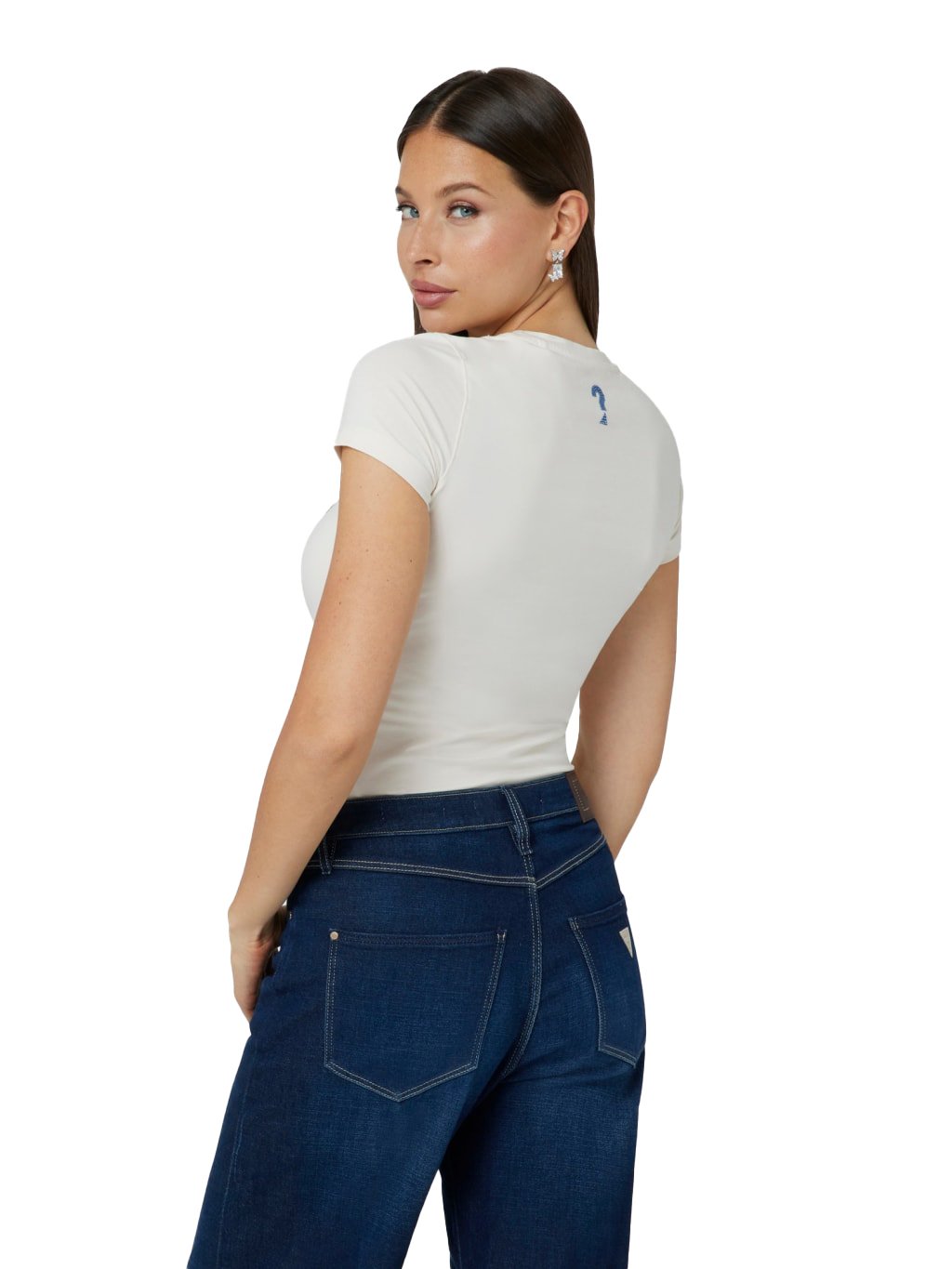 Tee shirt  Guess jeans W4BI19 J1314 G012 CREAM WHITE