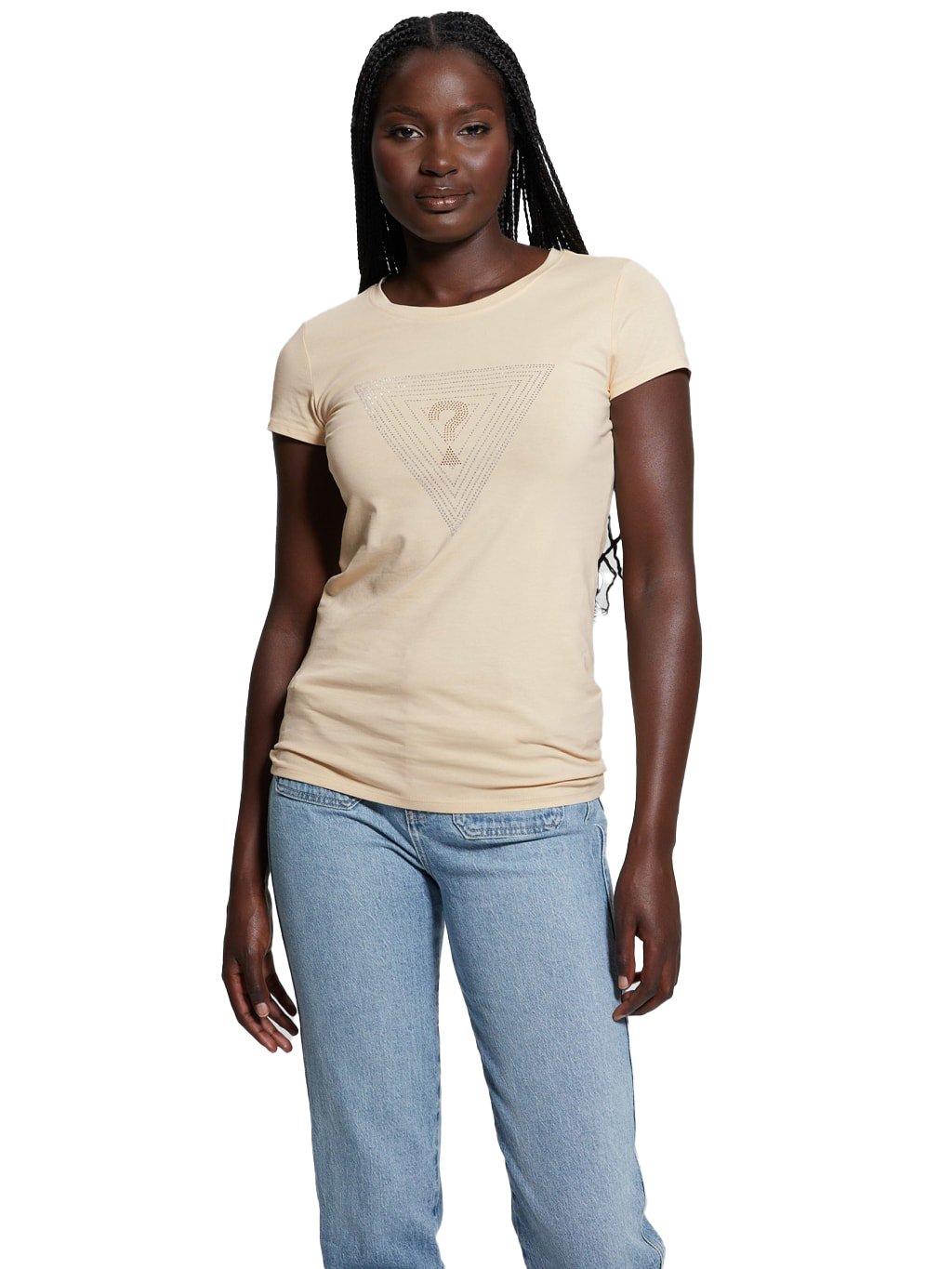 Tee shirt  Guess jeans W4BI41 KA0Q1 G1W7 BISCOTTI