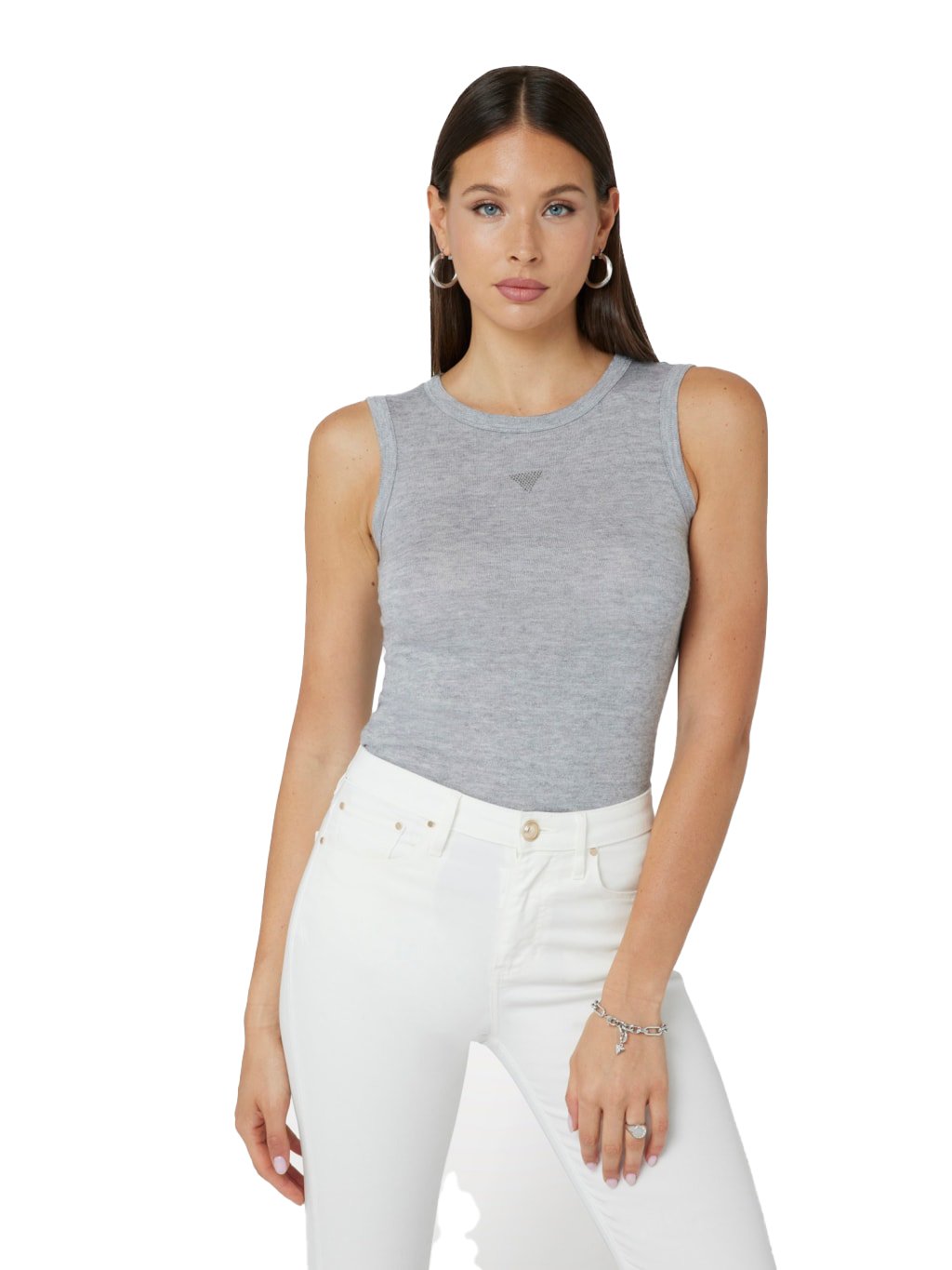 Débardeur  Guess jeans W4BP13 KCGM2 H90Z GJ MEDIUM GREY HEATH