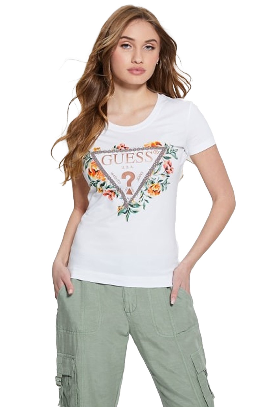 Tee shirt  Guess jeans W4GI24 J1314 G011 Pure White