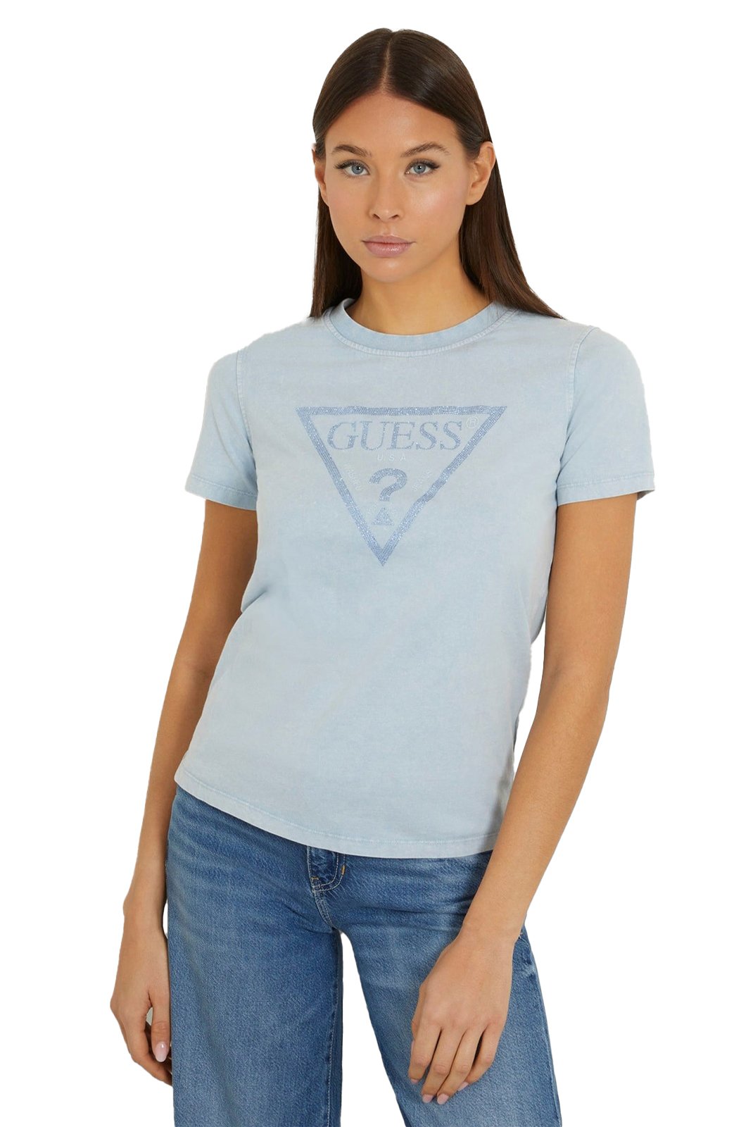 Tee shirt  Guess jeans W4GI26 I3Z14 G7N1 ARCTIC SKY